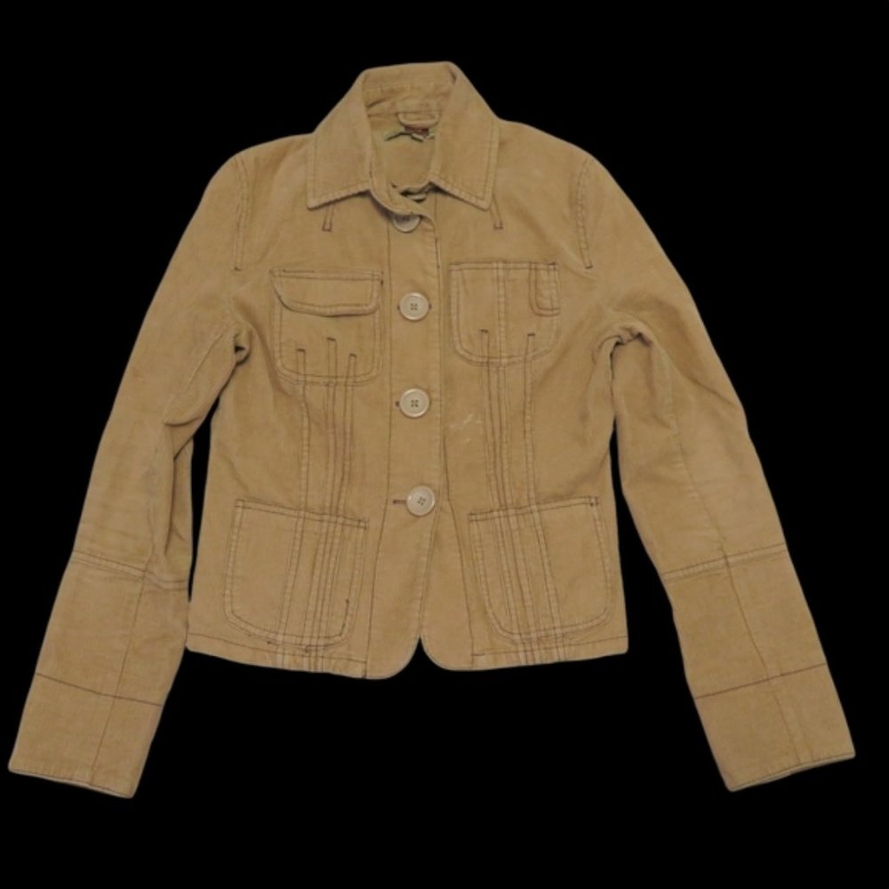 Ashley Y2K Button Up Corduroy Jacket | Vintage